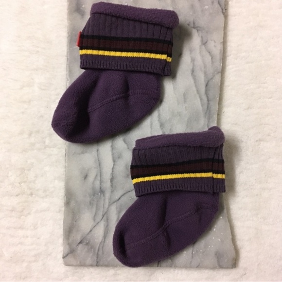 Hunter Original Baby Boot Liner Socks Purple Size 5-7 Boot - Picture 2 of 6